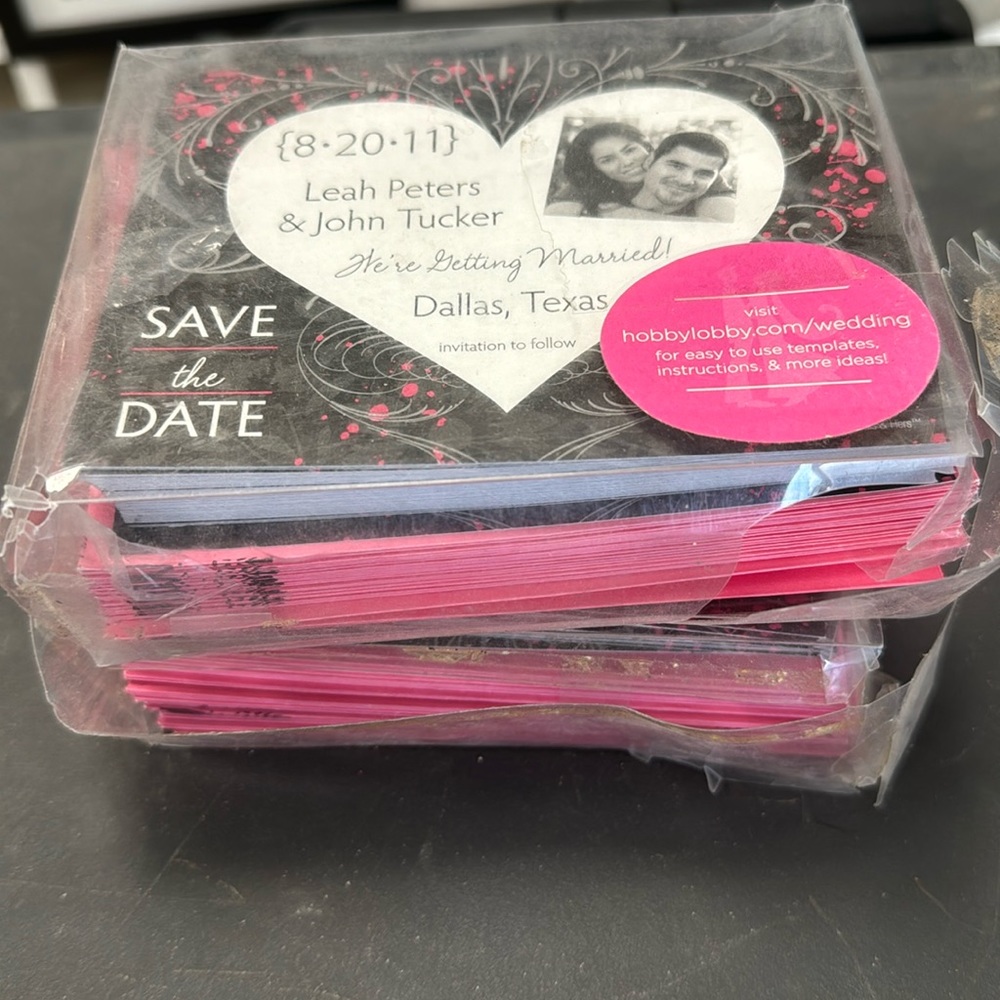 100 SAVE THE DATE CARDS